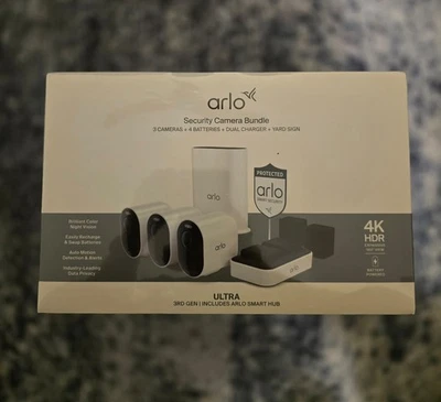 Arlo - Ultra 3 Outdoor Security Cameras BUNDLE 4K HDR (3rd Gen, 2025 Release)NEW - Image 1 of 3