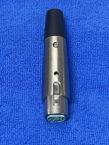 SWITCHCRAFT ~ A5F ~ Female 5 Pin XLR Cable Mic Cord Inline Connector Silver - Picture 1 of 3