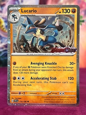 Pokémon TCG | Lucario (SVI 114) | EN | NM | Stamp - Bild 1 von 4