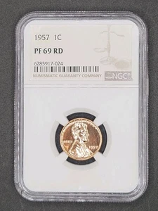 1957 Lincoln Wheat Cent Proof | NGC PF69RD - Picture 1 of 4