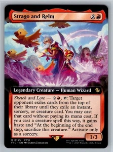 Strago and Relm Extended Final Fantasy Magic the Gathering MTG - Foto 1 di 2