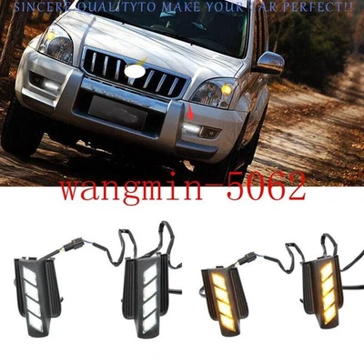 Luz antiniebla diurna LED DRL para Toyota Land Cruiser Prado 2003-2009 Foto 1 de 4