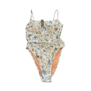 J Crew Topstitched cintura corbata una pieza en enredaderas florales talla 10 - Nuevo con etiquetas - Imagen 1 de 7