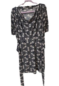 BCBG MAXAZRIA Color Blanco y Azul Talla Grande - Imagen 1 de 7