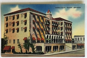 # G1795 ROGERS, AR.    POSTAL, HOTEL HARRIS - Imagen 1 de 2