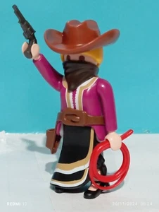 PLAYMOBIL FIGURA COWGIRL VAQUERA PISTOLERA COWBOY VAQUERO PISTOLERO OESTE NUEVA! - Bild 1 von 2