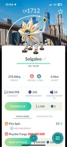 Tarjeta de ubicación de fondo Pokèmon Go Solgaleo Nueva York - Comercio instantáneo - #791 - Imagen 1 de 1