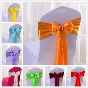 Funda silla satinada arcos baby shower aniversario banquete boda decoración desatado - Imagen 1 de 21