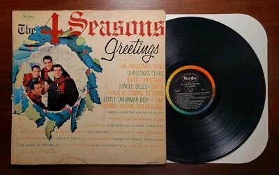 THE 4 SEASONS Greetings Vinyl Lp 1962 US 1st Press Vee Jay Rare Mono Pressing  - Image 1 of 4