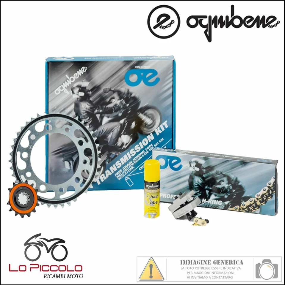 KIT TRASMISSIONE OGNIBENE CATENA CORONA PIGNONE BMW F 650 / ST 1997 1998 1999 Foto 1 de 1