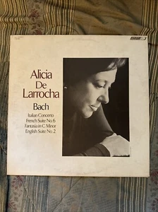 Alicia De Larrocha Bach Italian Concerto London Suites Fantasia LP Vinyl 1972 - Picture 1 of 4