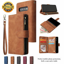 Zipper Leather Wallet Case For Samsung S23 S22 S21 S10 S20 S9 Plus Note 20 COVER