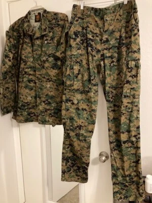USMC UNIFORM - MCCUU - WOODLAND MARPAT - MEDIUM LONG - Image 1 of 4