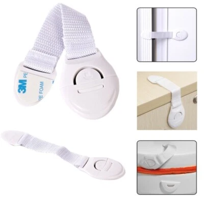 10 PC Kids Baby Child Proof Door Fridge Cupboard Cabinet Drawer Safety Locks - Image 1 of 4