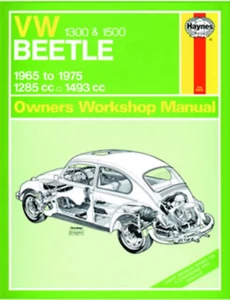 VW Beetle 1300 1500 1965-1975 Haynes Manual de taller VW Bug - Imagen 1 de 5