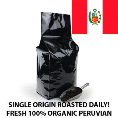 2 lb 5 lb 10 lb PERU FRESH ROASTED SINGLE ORIGIN COFFEE BEANS - ARABICA ORGANIC - Image 1 of 4