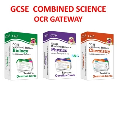 GCSE OCR Combined Science Gateway Revision Cards Biology Physics Chemistry KS4 - Image 1 of 4