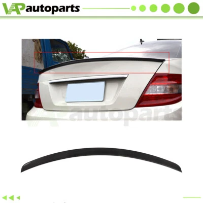 Dry Carbon Fiber Rear Spoiler Fits 2008?C2014 Mercedes Benz W204 C-Class Sedan - Image 1 of 3