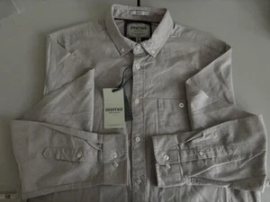 HERITAGE REPORT COLLECTION NWT Button-Down Beige Long Sleeve XL - Picture 1 of 7