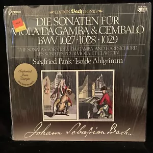 BACH Sonaten für Viola da Gamba SIEGFRIED PANK - CAPRICCIO LP 1984 Germany NEU - Bild 1 von 2