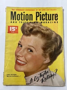 Motion Picture Magazine Jun 1953 Marilyn Monroe June Allyson Liz Taylor Clooney - Picture 1 of 7