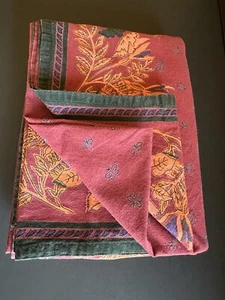 WILLIAMS SONOMA French Country Provence Red Bees Cotton Tablecloth 68x88” Autumn - Picture 1 of 24