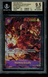 Monkey.D.Luffy Alt Art OP09-119 ENGLISH SEC One Piece TCG Emperors BGS 9.5 - Picture 1 of 2
