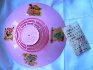 Vintage Dynalight Light Shade-Childs Pink Hard Plastic-12" across-New - Picture 1 of 5