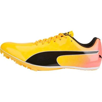 Tênis Puma evoSpeed Sprint 14 Running Spikes laranja atletismo corrida pista 100M - Imagem 1 de 4
