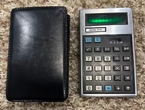 Royal 91 S Vintage LED Calculator W/Leather Case Works - Picture 1 of 3