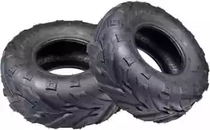145/70-6 Front Tires with V-Tread for the Coleman KT196/CK196-T Go-Kart Set of 2 - Picture 1 of 1