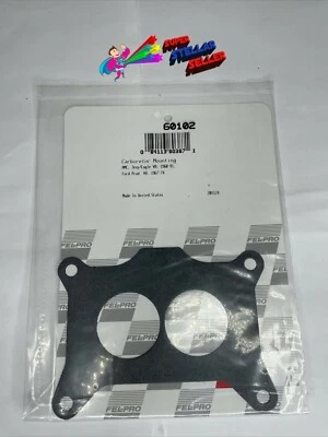 JUNTA DE MONTAJE DE CARBURADOR FEL-PRO 60102 para AMC Jeep/Eagle V8 1960-91 y Ford V8 Foto 1 de 2