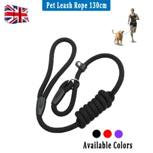 Cuerda reflectante con correa para perro trenzada fuerte nailon para mascotas de entrenamiento sin cuello 5 pies - Imagen 1 de 7