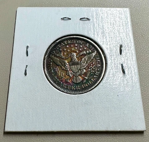 1899 Barber Quarter Dollar (((Stunning Toned Beauty))) AU/BU Strike Coin #92 Cover