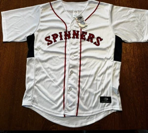 Lowell Spinners weißes OT Button Down Trikot Größe Large - Bild 1 von 4