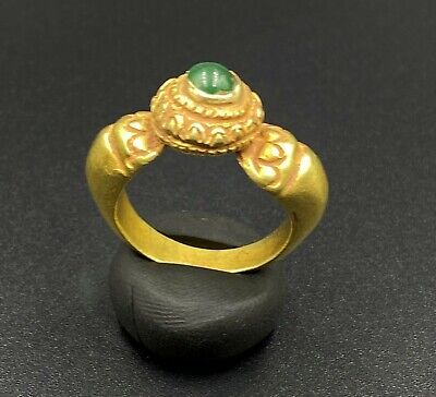 Antique Ancient Gold Jewelry Ring With Gems 18 K From South East Asia Countries  • 1,407.78$