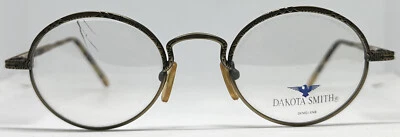 Vintage DAKOTA SMITH Eyeglass 1219 Antique Gold Eyewear Specs Rx Frame - Image 1 of 4