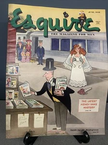 1948 JUNE ESQUIRE MAGAZINE - NICE ILLUSTRATIONS, COVER AND ADS - ST 2746 - Picture 1 of 8