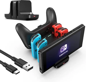 Cargador Controlador para Nintendo Switch, OLED, Lite, JoyCon Base de Carga - Imagen 1 de 7