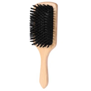 Cepillo de ventilación de cabello con mango de madera cepillos de cerdas cuidado SPA masajeador peine peinado - Imagen 1 de 8