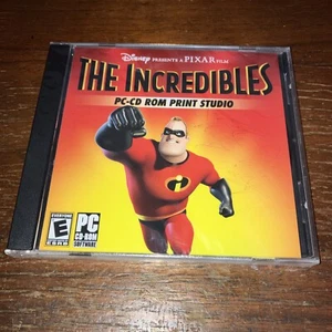 THE INCREDIBLES PC-CD ROM PRINT STUDIO WALT DISNEY PIXAR COMPUTER SOFTWARE - Picture 1 of 11