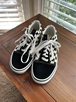 Zapatos Corbata Vans Cuadros Talla 3.5 En Excelente Estado Foto 1 de 4