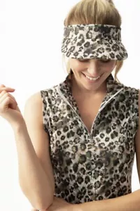 NEW Daily Sports Womens Arielle Animal Print Sleeveless 1/4 Zip Golf Dress M NWT - Picture 1 of 4