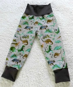 Único ♥ Bomba ♥ Pantalón ♥ Dinos ♥ Dinosaurio ♥ Beige - Marrón ♥ Handmade - Imagen 1 de 1