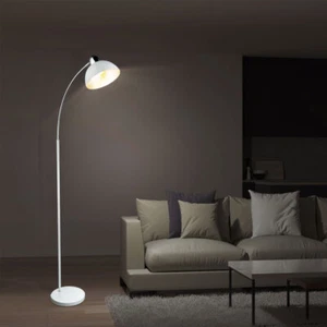 Arco Lampada a Stelo Soggiorno Camera da Letto Foglia Argento Design Faretto - Foto 1 di 11