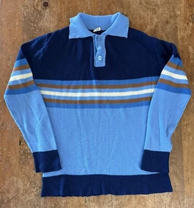 Vintage 1970s Men’s Long Sleeve Sweater Large - Picture 1 of 5