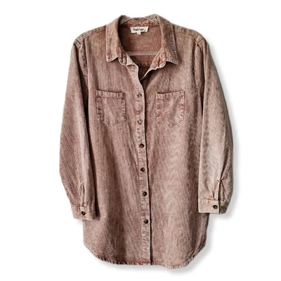 Mini Vestido Peach Love Pana M Cabaña Neutral Vaquera Country Fall Cabincore  Foto 1 de 4