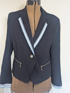 Oo La La Cropped Blazer Jacke Preppy Lux Twee Old Money Parisian Stretch - Bild 1 von 12