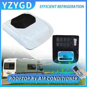 For Truck Bus 12V Rooftop RV Air Conditioner Single Cool AC Unit Universal Kit - Picture 1 of 10