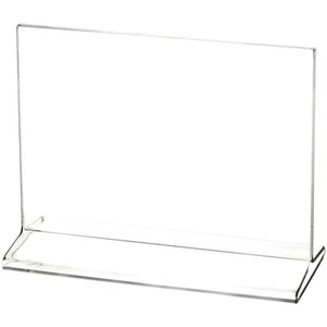 Plymor Clear Acrylic Sign Display / Literature Holder (Top-Load), 6" W x 4" H - Picture 1 of 1